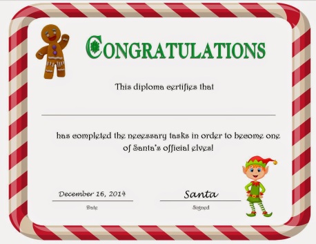 Image result for elf school certificate